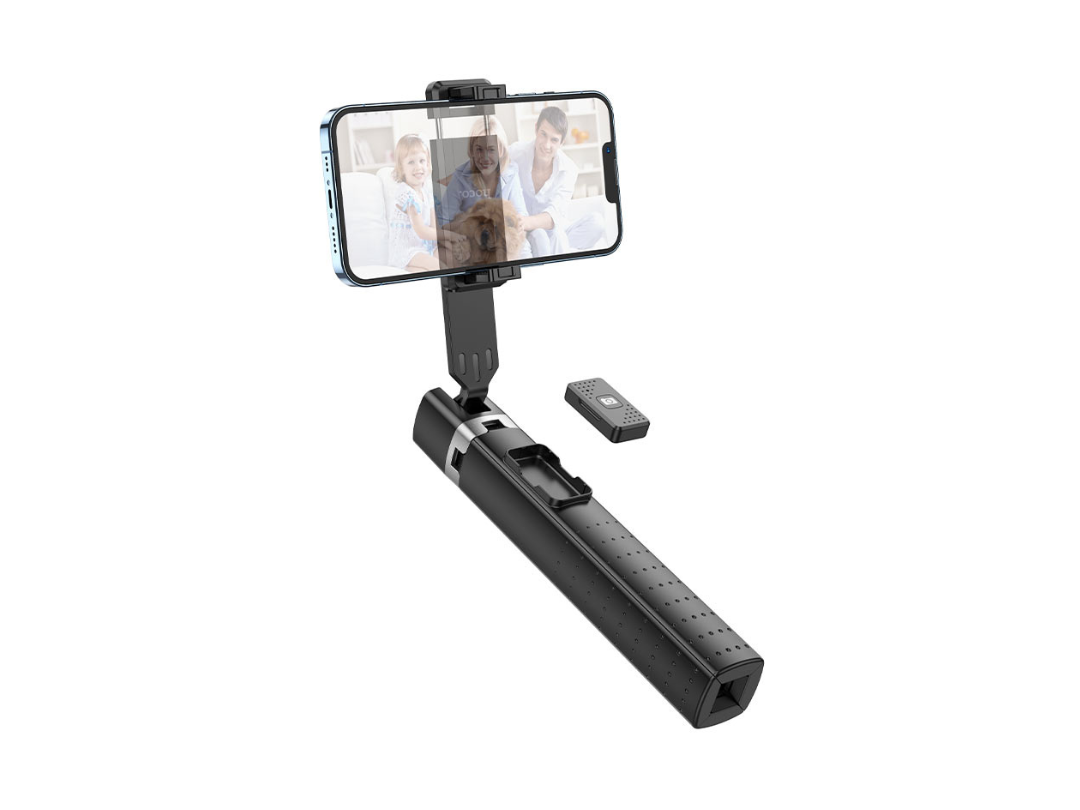 Hoco Tabletop Holder K18 Wave for Live Broadcast – Adjustable Stand (Black) Hoco Tabletop Holder K18 Wave for Live Broadcast – Adjustable Stand (Black)